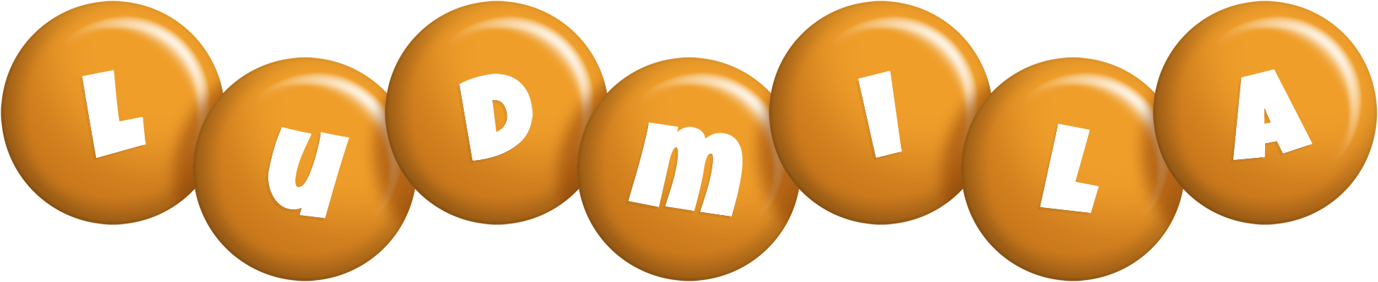 Ludmila candy-orange logo