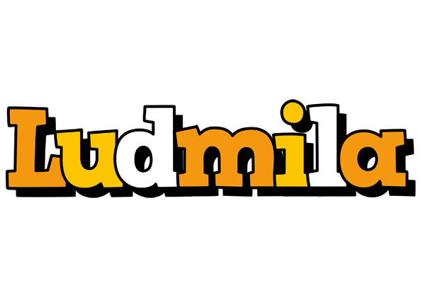 Ludmila cartoon logo