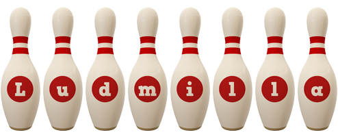 Ludmilla bowling-pin logo