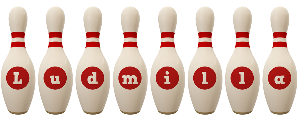 Ludmilla bowling-pin logo
