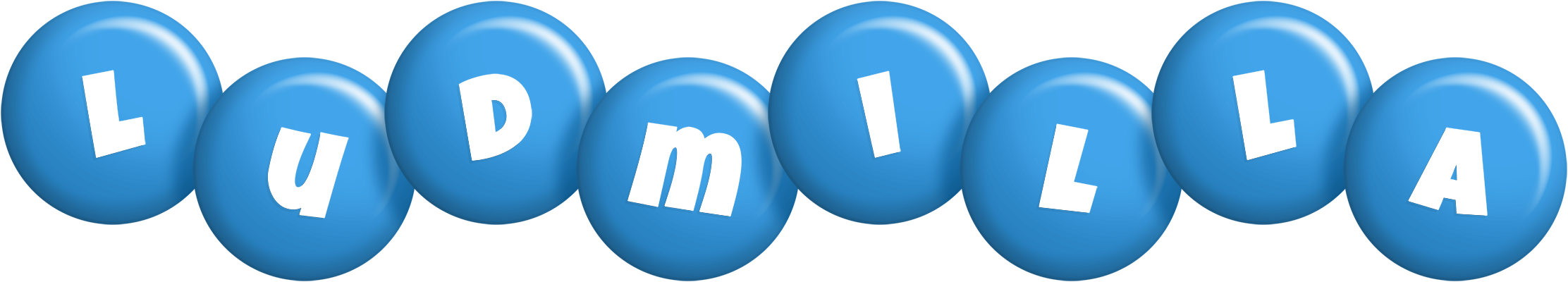 Ludmilla candy-blue logo