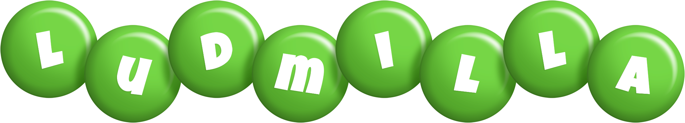 Ludmilla candy-green logo