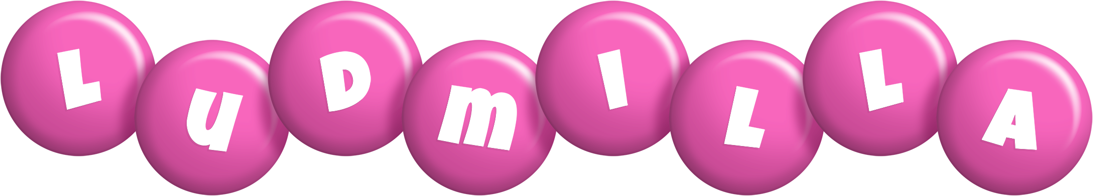 Ludmilla candy-pink logo