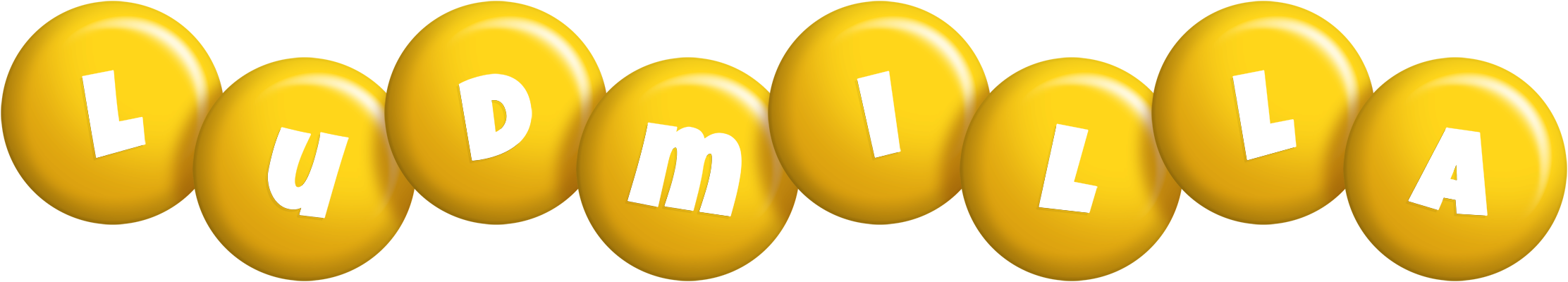 Ludmilla candy-yellow logo