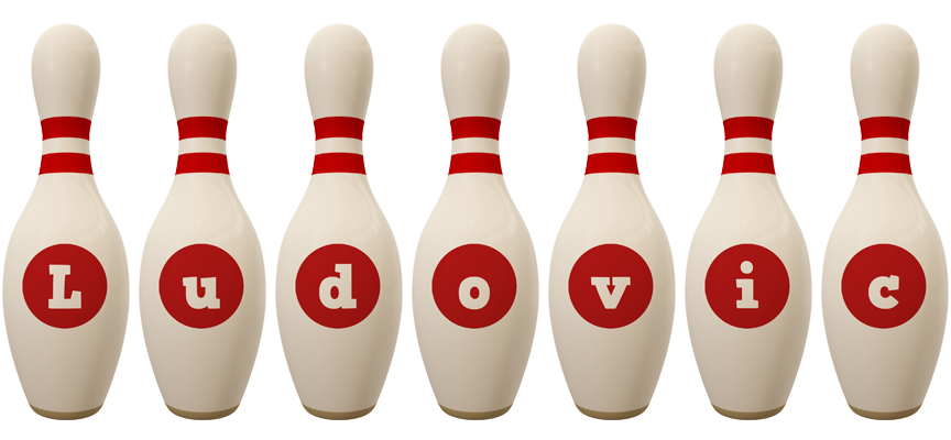 Ludovic bowling-pin logo
