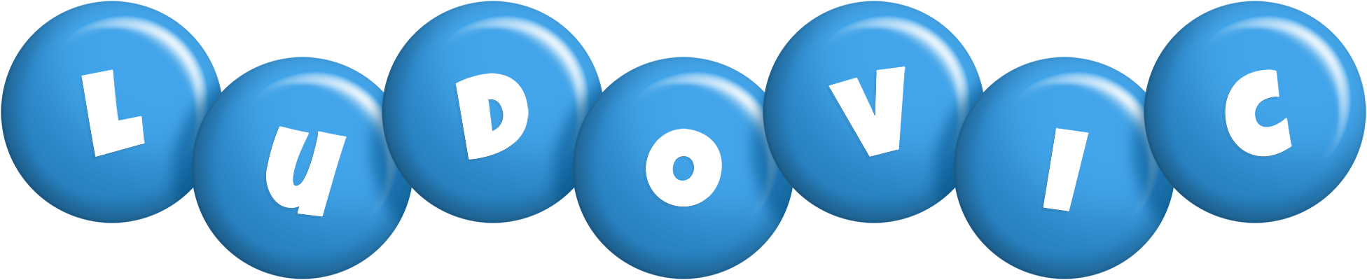 Ludovic candy-blue logo