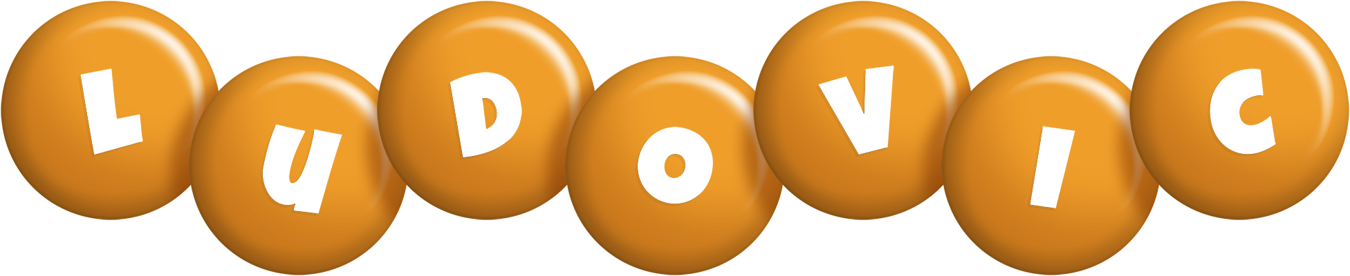Ludovic candy-orange logo