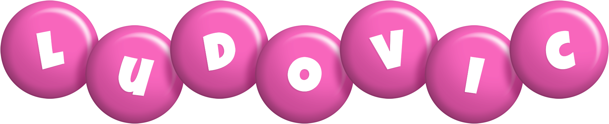 Ludovic candy-pink logo