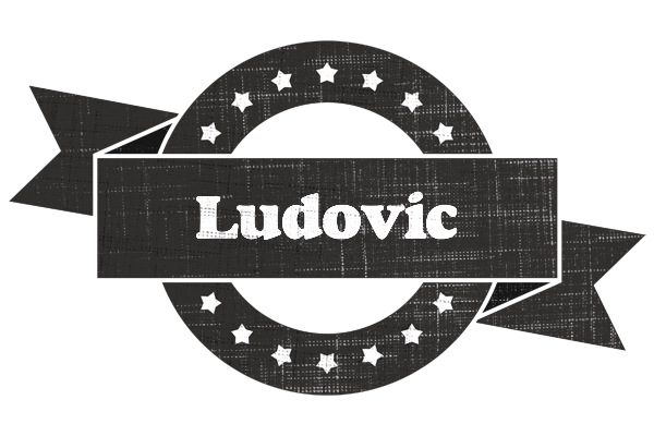 Ludovic grunge logo