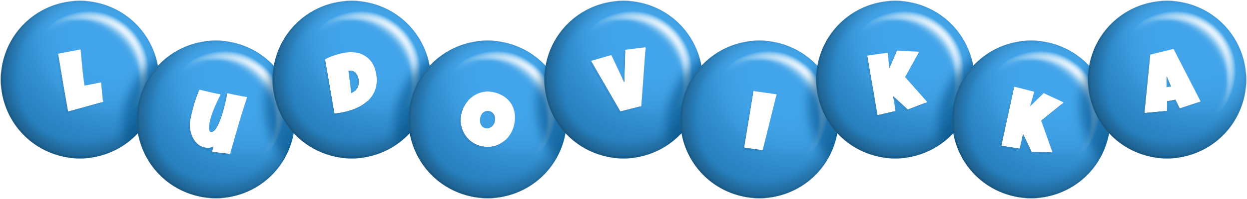 Ludovikka candy-blue logo