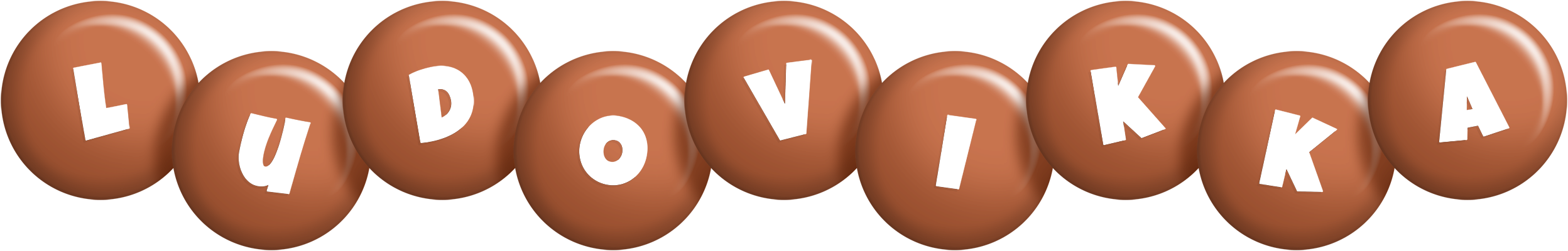 Ludovikka candy-brown logo
