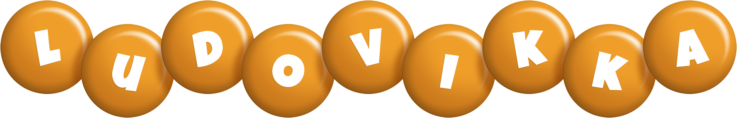 Ludovikka candy-orange logo