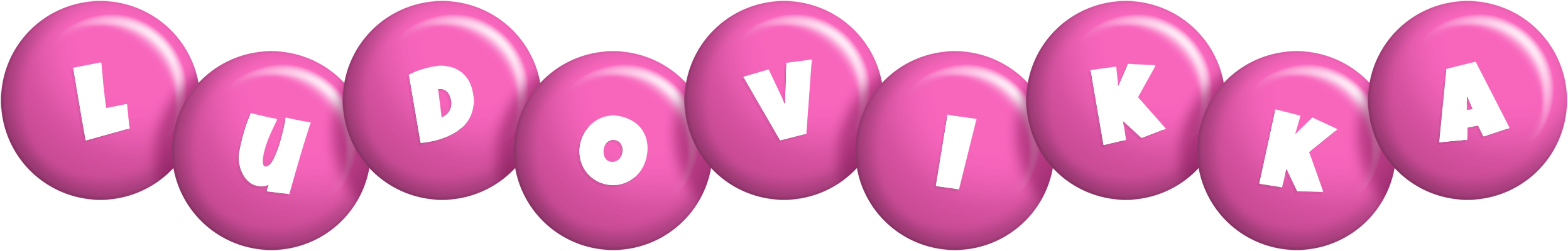 Ludovikka candy-pink logo