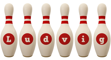 Ludvig bowling-pin logo