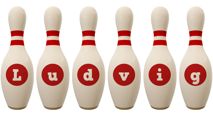 Ludvig bowling-pin logo