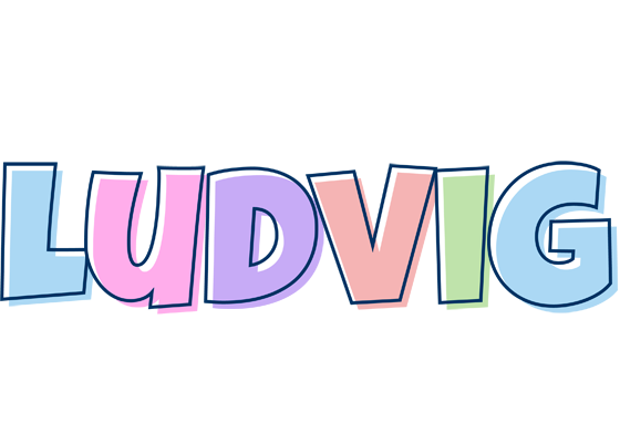 Ludvig pastel logo