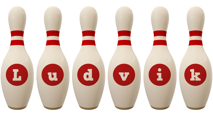 Ludvik bowling-pin logo