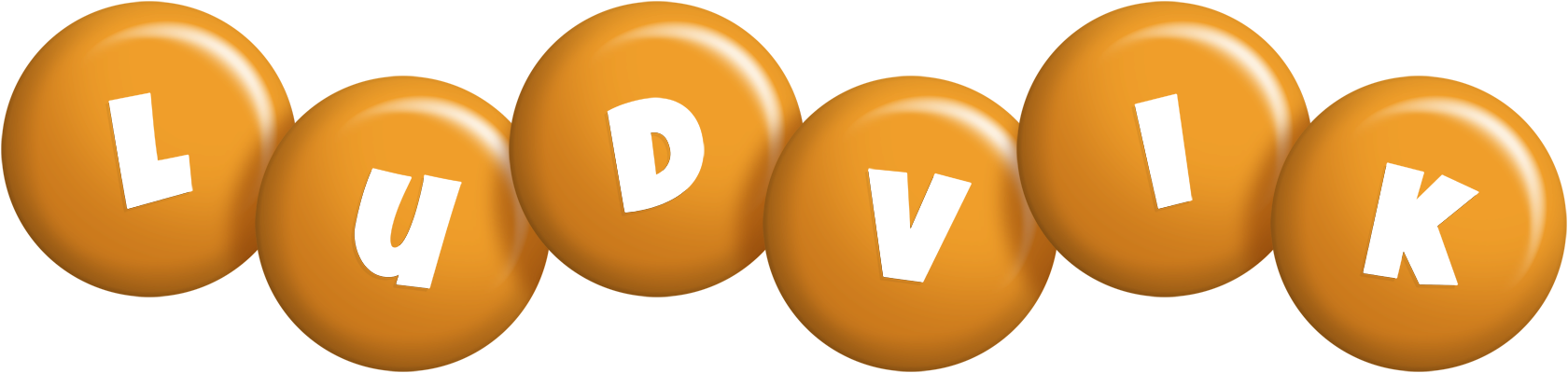Ludvik candy-orange logo