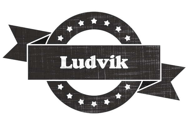 Ludvik grunge logo
