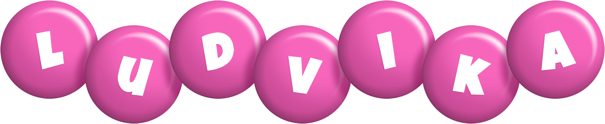 Ludvika candy-pink logo