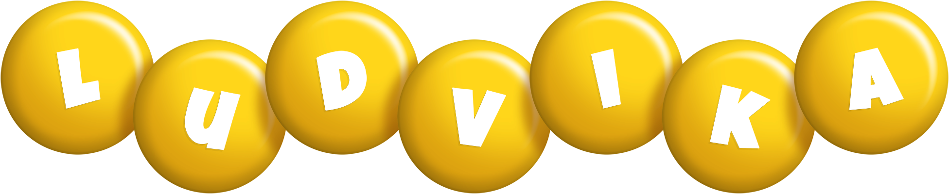 Ludvika candy-yellow logo