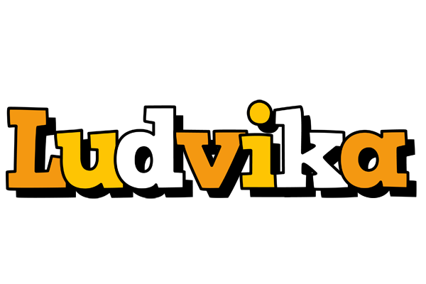 Ludvika cartoon logo