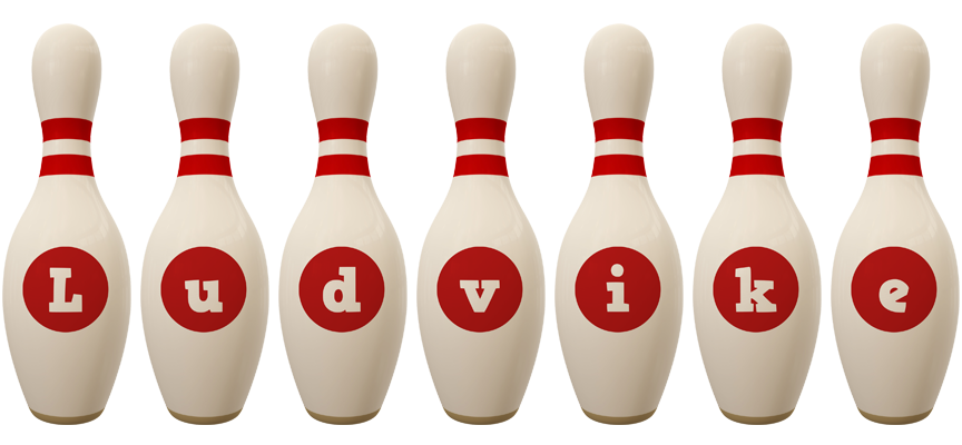 Ludvike bowling-pin logo