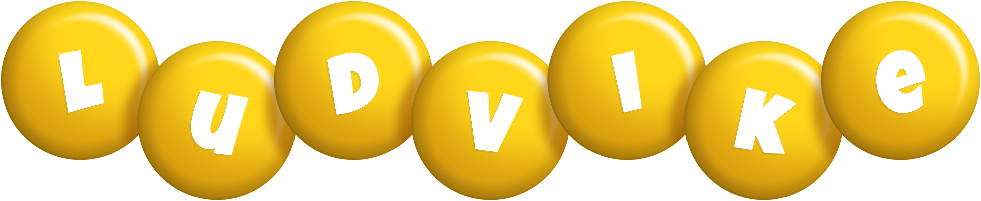 Ludvike candy-yellow logo