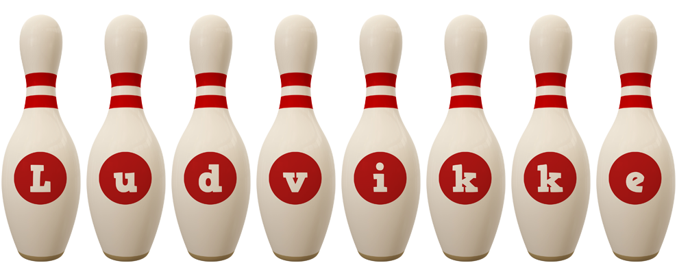 Ludvikke bowling-pin logo