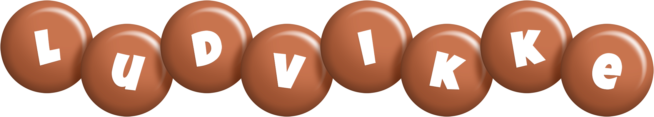 Ludvikke candy-brown logo