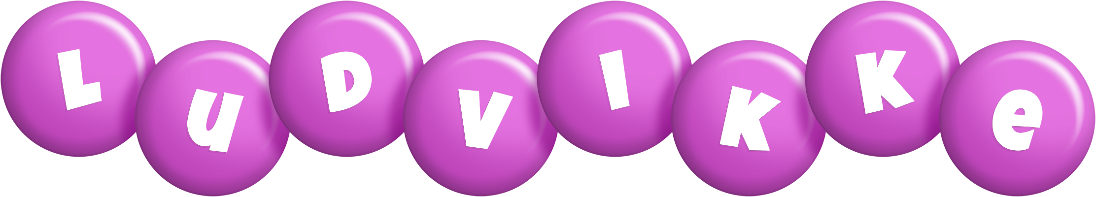Ludvikke candy-purple logo