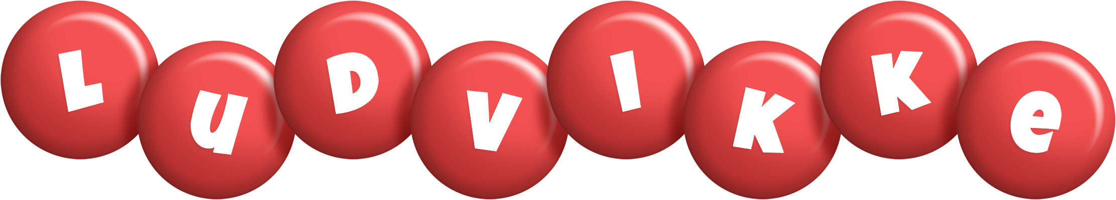 Ludvikke candy-red logo