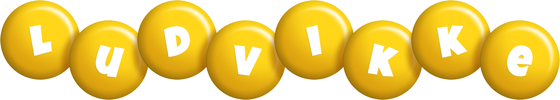 Ludvikke candy-yellow logo