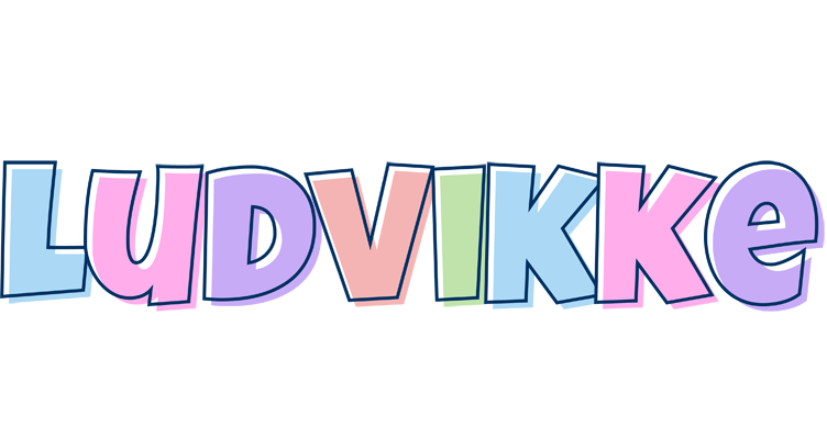 Ludvikke pastel logo