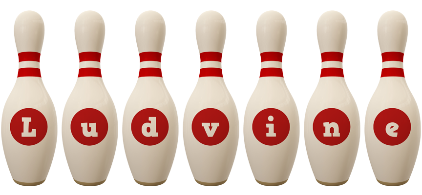Ludvine bowling-pin logo