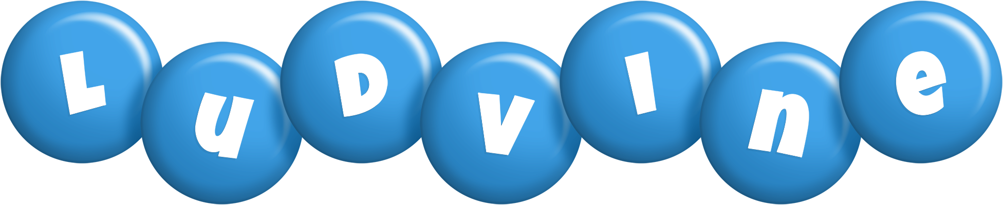 Ludvine candy-blue logo