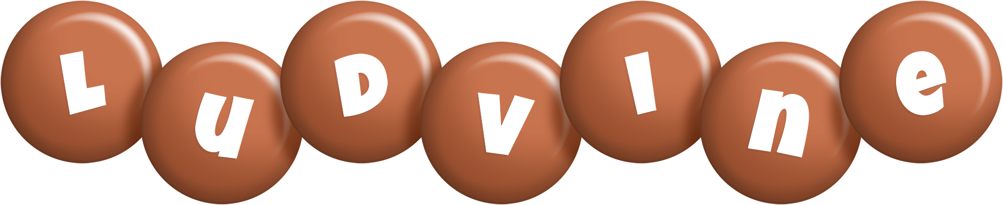 Ludvine candy-brown logo