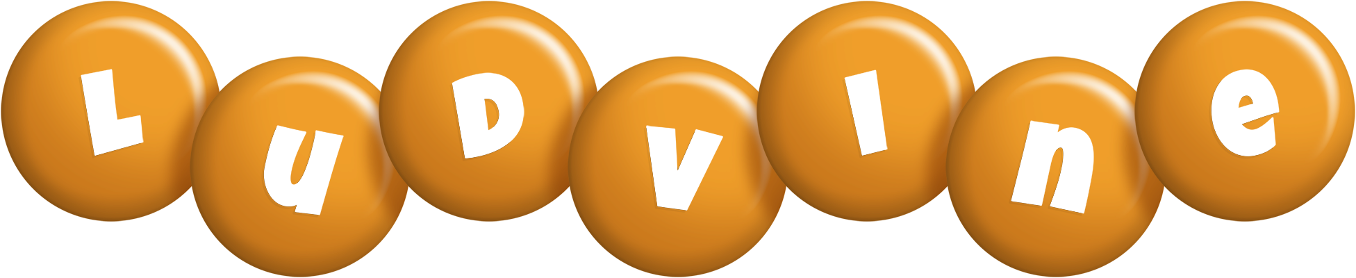 Ludvine candy-orange logo