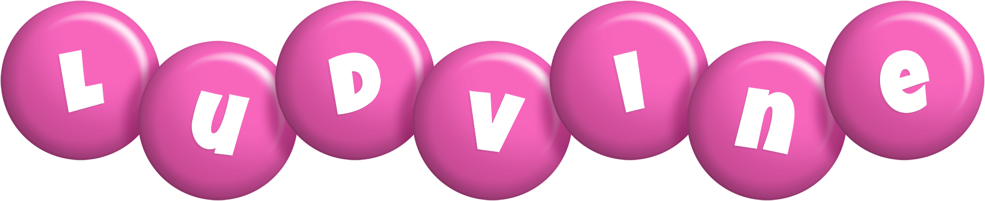 Ludvine candy-pink logo