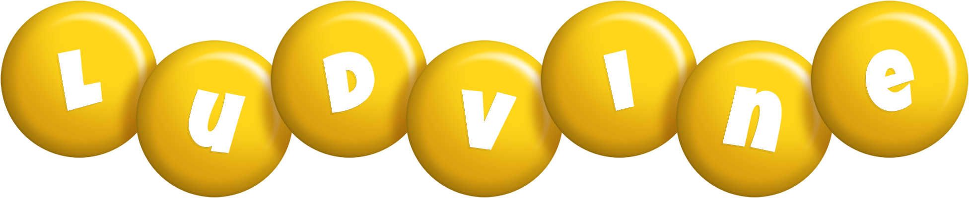 Ludvine candy-yellow logo