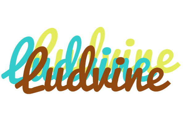Ludvine cupcake logo