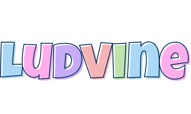 Ludvine pastel logo