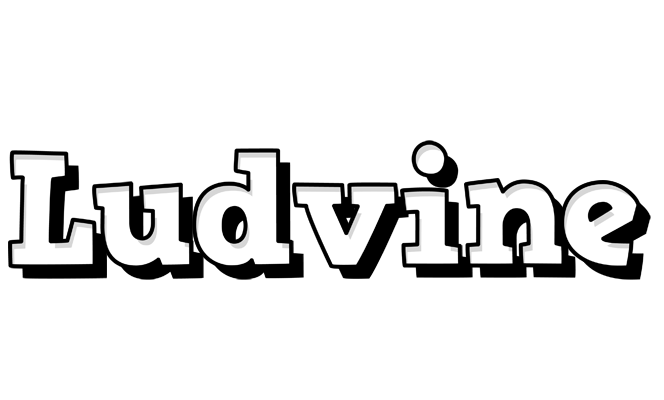 Ludvine snowing logo