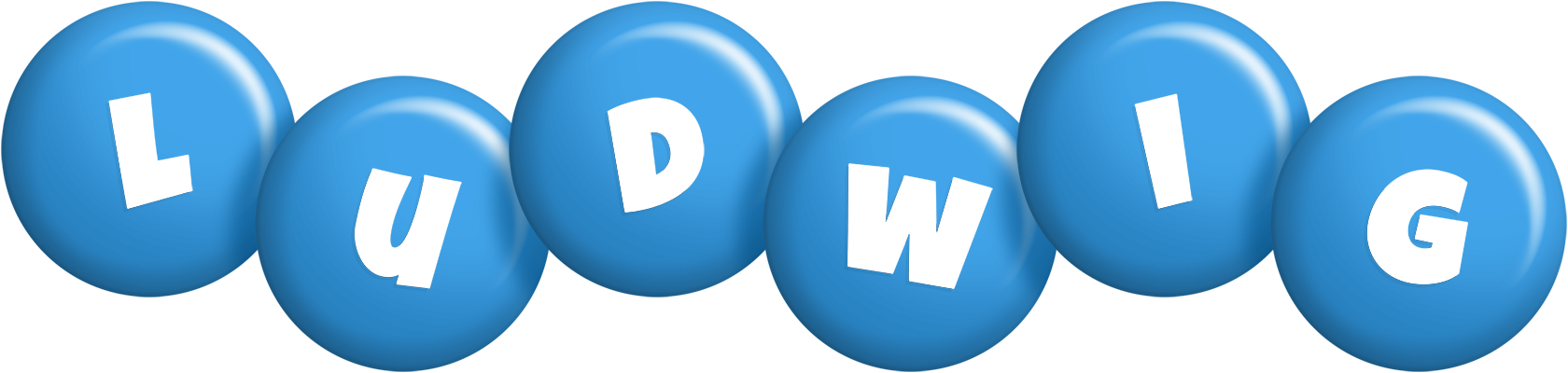 Ludwig candy-blue logo