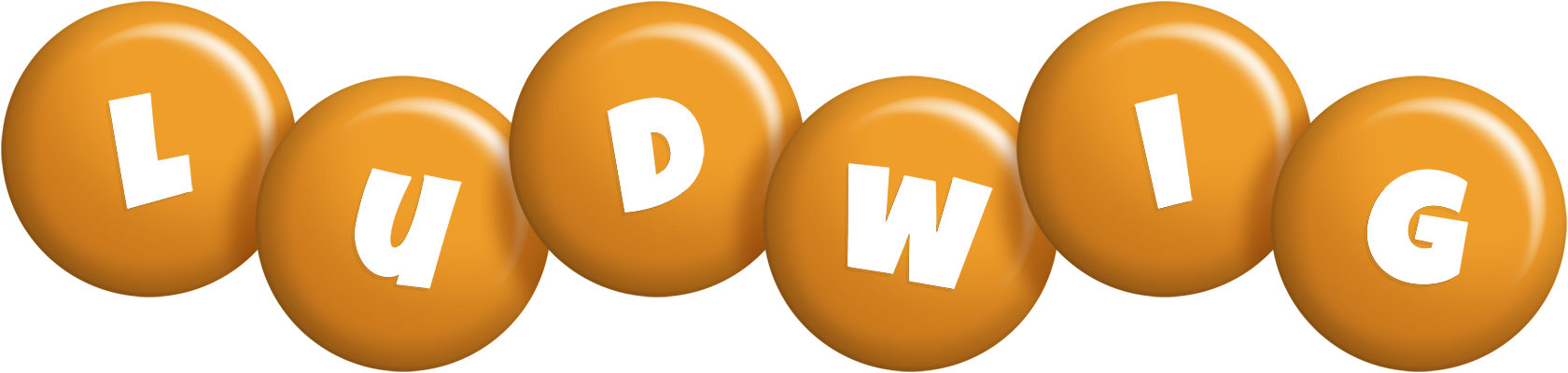 Ludwig candy-orange logo