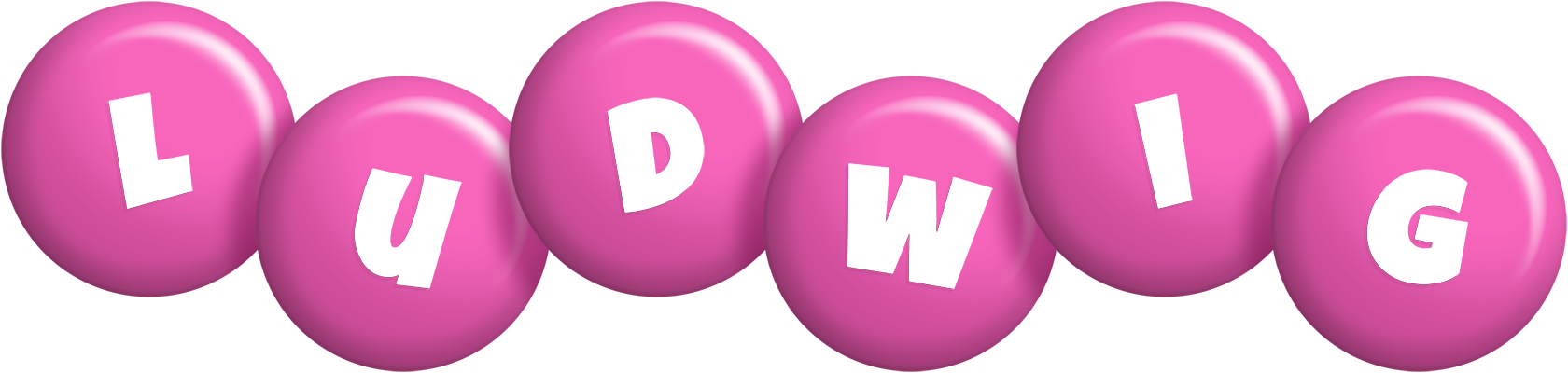Ludwig candy-pink logo