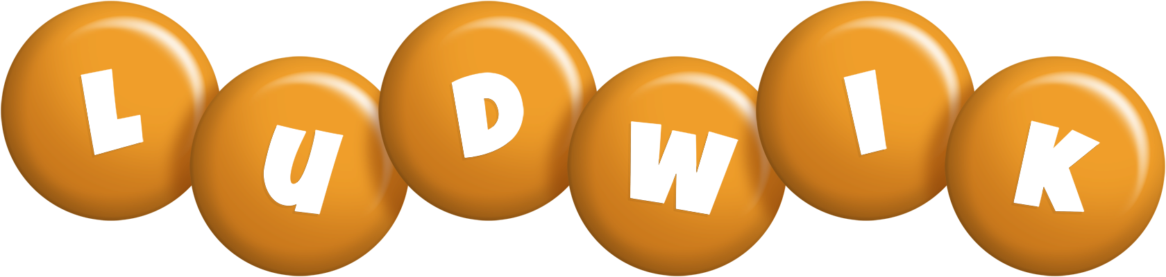 Ludwik candy-orange logo