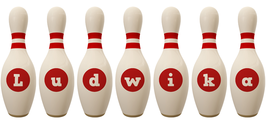 Ludwika bowling-pin logo