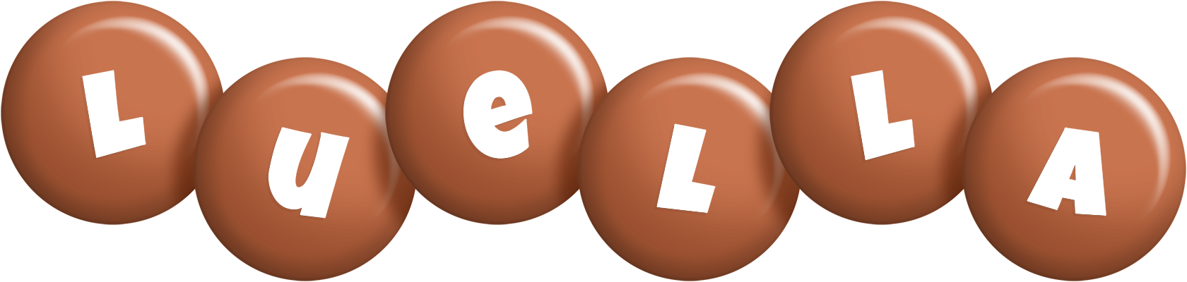 Luella candy-brown logo