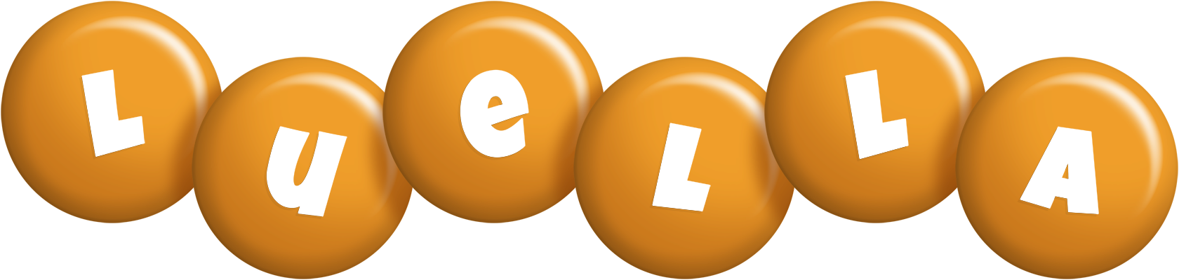 Luella candy-orange logo